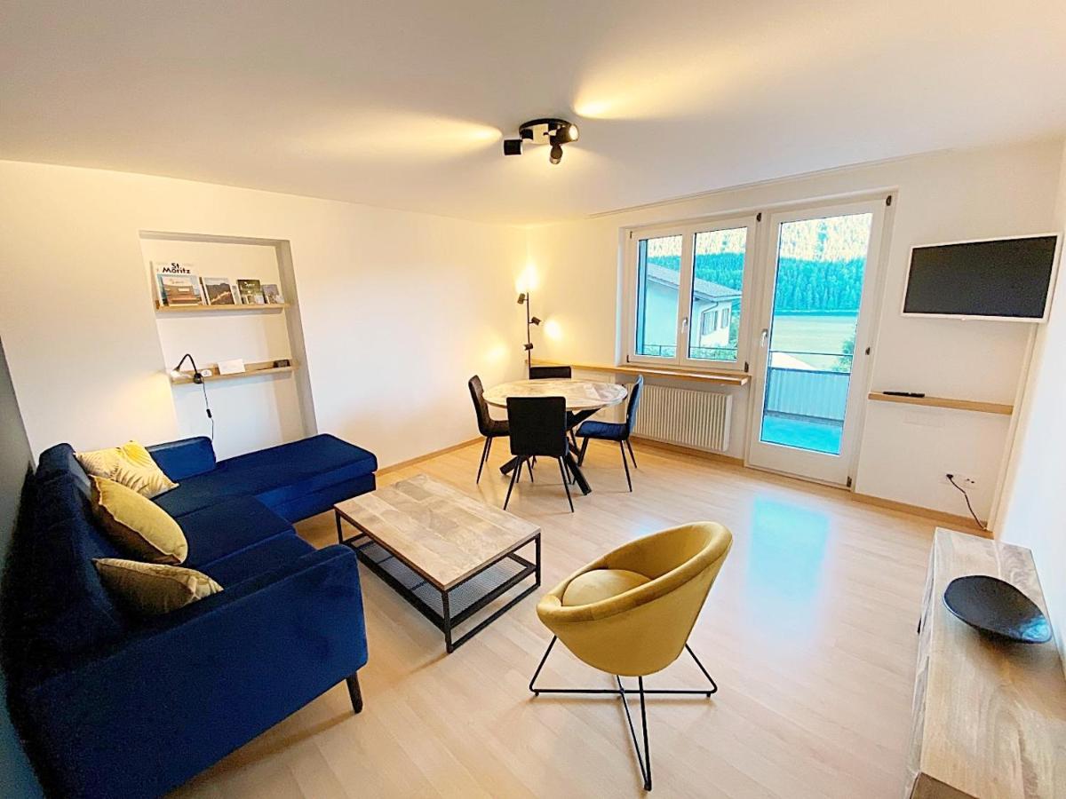 70M2 Mit Seeblick, Balkon, Serlas, Parkplatz - S11,1 St. Moritz Exteriör bild