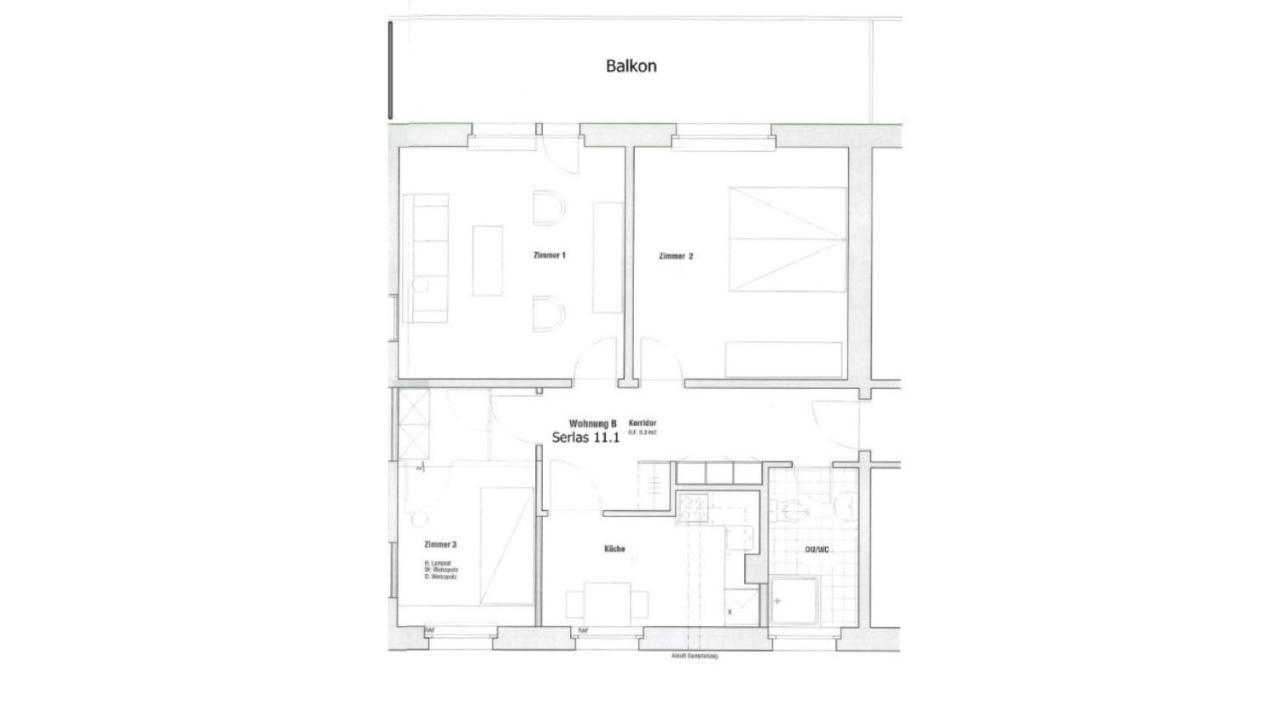 70M2 Mit Seeblick, Balkon, Serlas, Parkplatz - S11,1 St. Moritz Exteriör bild